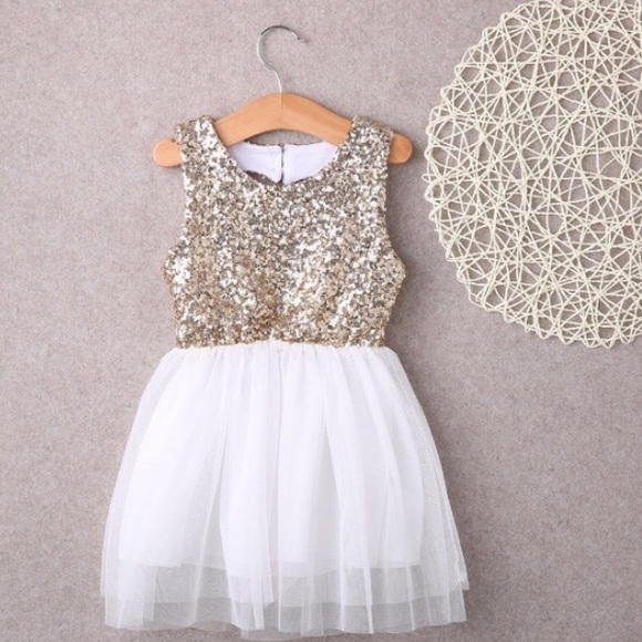 Last one‼️Sequins Heart Tulle Dress - Picture 5 of 7