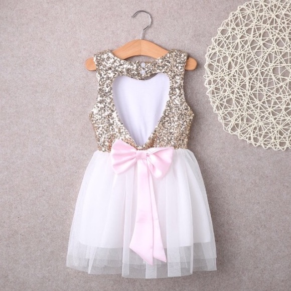 Last one‼️Sequins Heart Tulle Dress - Picture 4 of 7