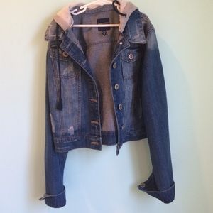 Highway Jeans jean jacket with hood