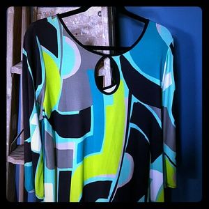 Mod keyhole swing dress