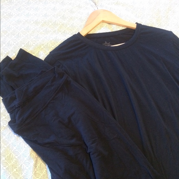 Cuddl Duds Softwear Black Thermal Base L