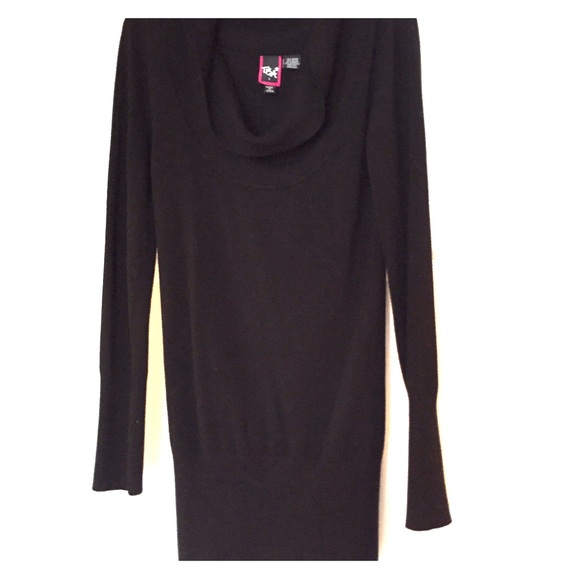 TBA CowlNeck Oversized Large Blk Sweater