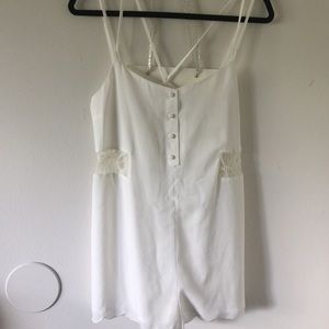 Tobi romper with lace back