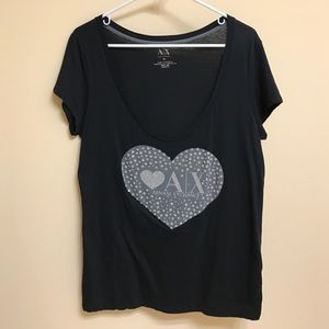 Embellished Armani Exchange Tee