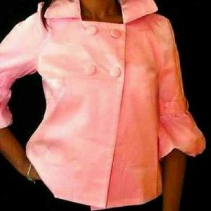 Pink Shimmer Trench Women Jacket - Women's Stylish