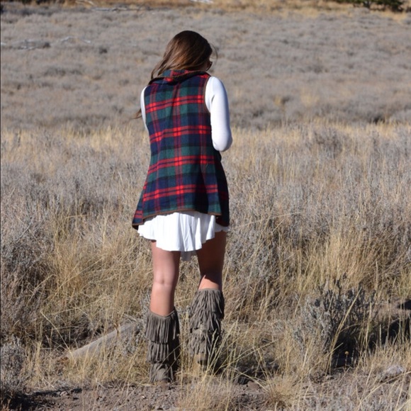 🔥 Sale! Fringe Mid Calf Suede Boots in Taupe  >> - Picture 3 of 4