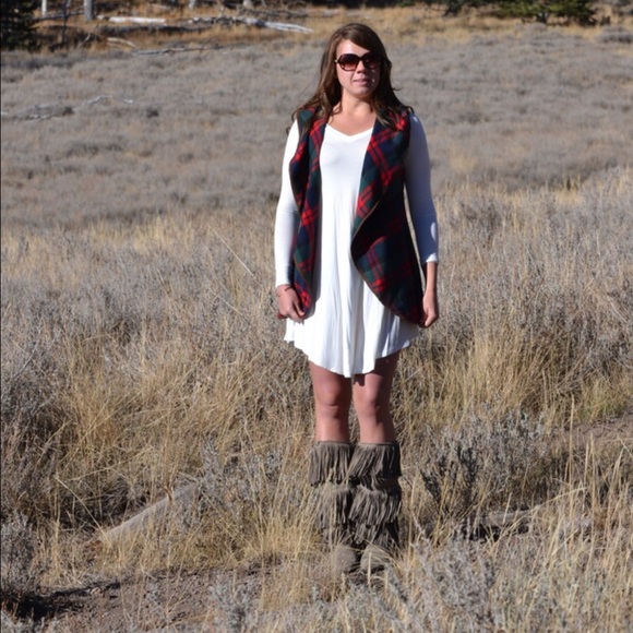 🔥 Sale! Fringe Mid Calf Suede Boots in Taupe  >> - Picture 4 of 4