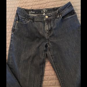 Loft dark skinny jeans.