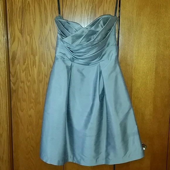 Strapless sweetheart cut cocktail dress