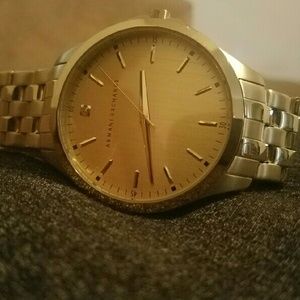 Armani Exchange Gold conflict free diamond