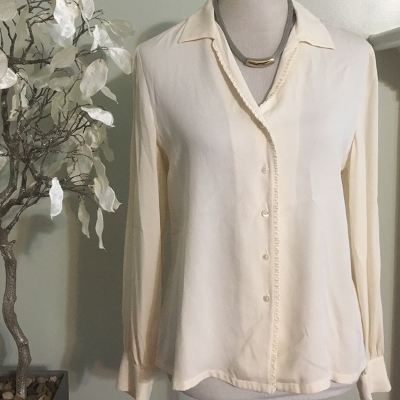 talbots silk blouse