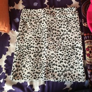 Cheetah print skirt