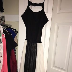 Black and white maxi.