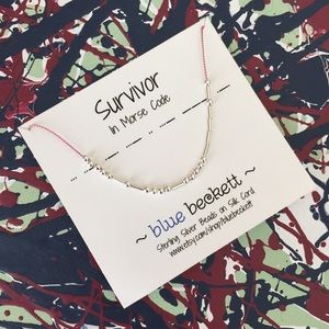 Morse Code 'Survivor' Necklace