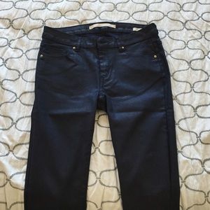Zara waxed cotton pants