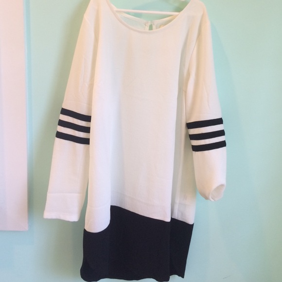 LF stripe shift dress