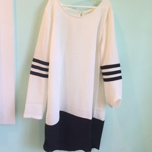 LF stripe shift dress