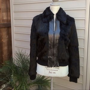 ⚜️VERONIQUE BANQUINHO 💯 Angora Leather Jacket 😍
