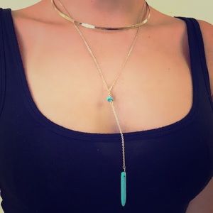 🔥One Left • Turquoise Pendant Choker