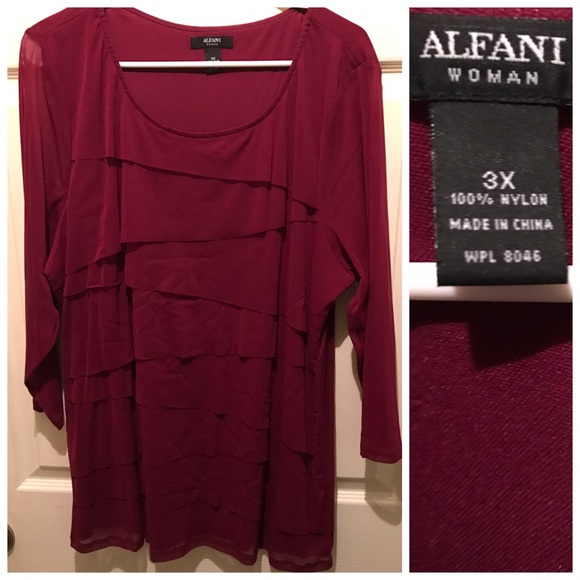 Alfani sheer blouse from Macy's