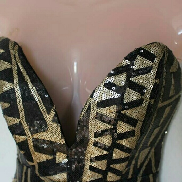 Windsor black and gold dress - Picture 2 of 3