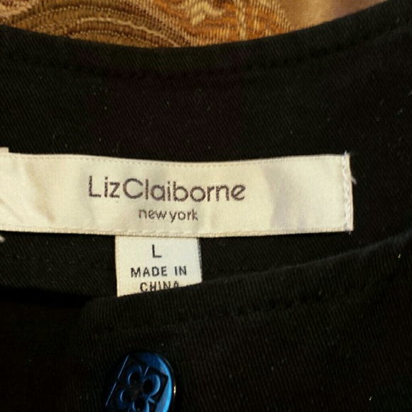 Liz Claiborne Black Shrug. Size Lg - Picture 4 of 4