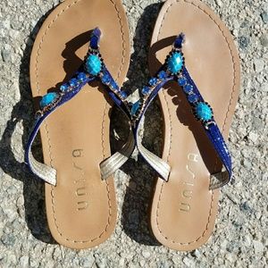 Unisa embellished flip flops