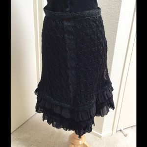 Enchanting. Lace ruffle tight skirt