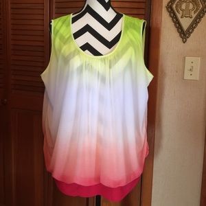 Multi- color Sleeveless Blouse