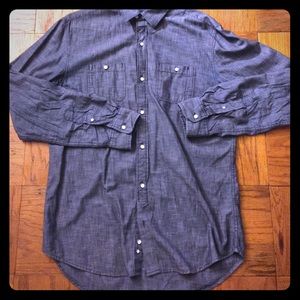 Old Navy (L) Long sleeve Jean shirt