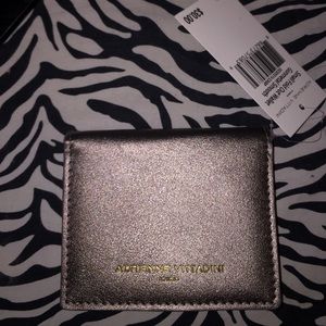 ADRIENNE VITTADINI gunmetal fold pocket wallet