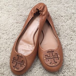 Tory Burch Tan Reva Flats