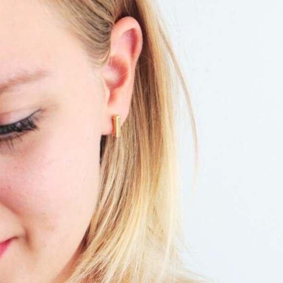 "Rae" Earrings - Gold - Picture 2 of 3