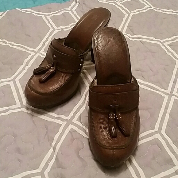 Leather Michael Kors Leather Heels - Size 6