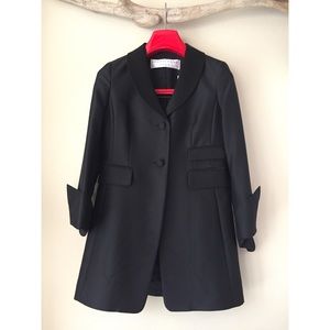 Charles Nolan dress coat with asymetrical cuffs