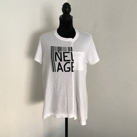 Marc by Marc Jacobs Tops - Marc by marc jacobs 'new age' white tee size L