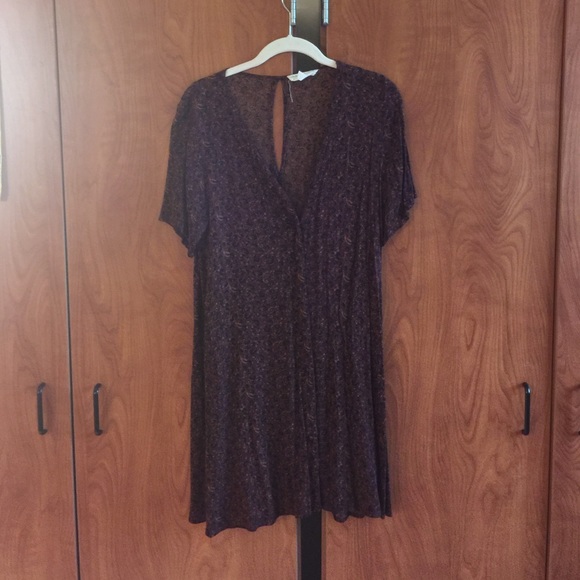 Urban outfitters dark red/brown dress