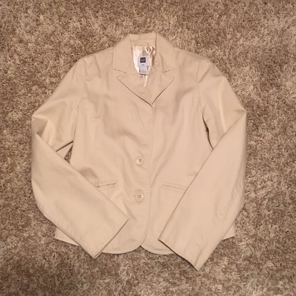 Gap Twill Khaki Blazer