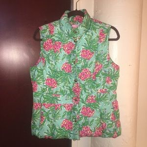 Lilly Pulitzer Pineapple Puffer Vest