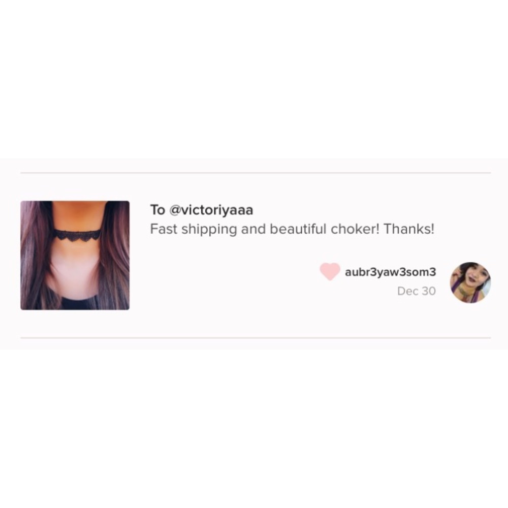 Black Crochet Lace Choker - Picture 2 of 2