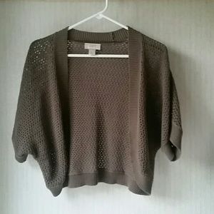 Loft Brown Crotchet Cardigan