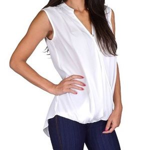 Sheer hi-lo blouse 👚