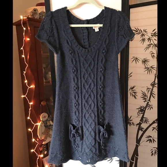 💕Really cute Heather Blue Sweater Dress 💕