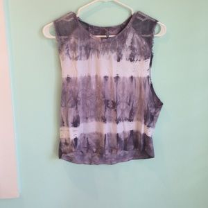 emma & sam tie dye mesh tank top