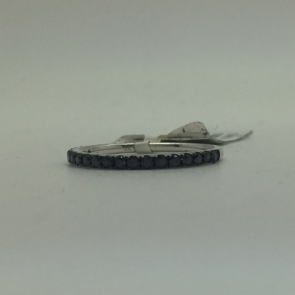 Black diamond stackable Ring - Picture 2 of 2