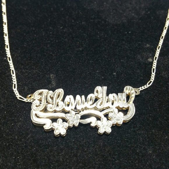 Sterling silver 925 name plates - Picture 2 of 2