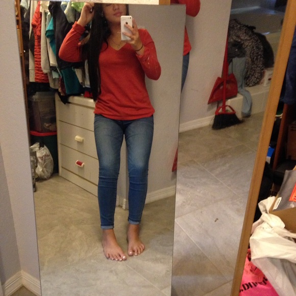 Copper Old Navy long sleeve tee