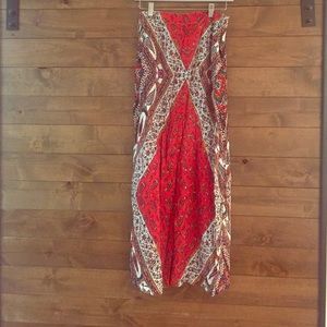 Vintage bohemian maxi skirt!