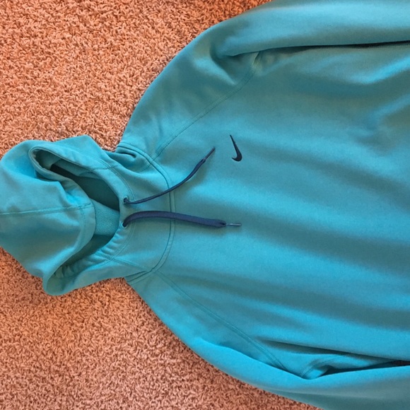 NIKE WOMENS SWEATSHIRT THERMA FIT BLUE S - Picture 1 of 3
