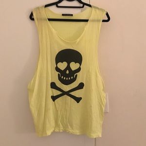 WILDFOX Neon Skull Muscle Tank